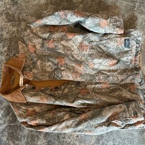 Abercrombie & Fitch Camouflage Jacket with Leaf Pattern